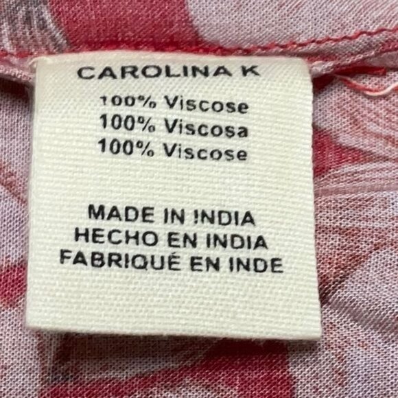 Anthropologie Carolina K Kinsale Floral Wrap Skirt in Red Motif Size Medium NWT - Picture 12 of 13